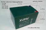 XUBAI SLA-GEL Fahrzeugbatterie 12 Volt 12 Ah 12 24 36 48 60 72...